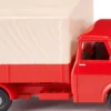 WIKING 035204 Bedford PritschenLKW mit Plane blutorange Autmodell 1:87