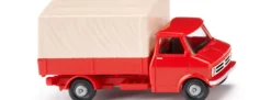 WIKING 035204 Bedford PritschenLKW mit Plane blutorange Autmodell 1:87