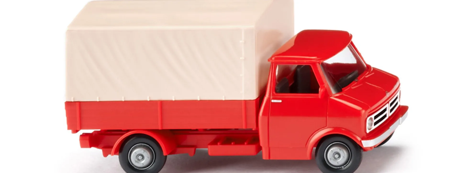 WIKING 035204 Bedford PritschenLKW mit Plane blutorange Autmodell 1:87