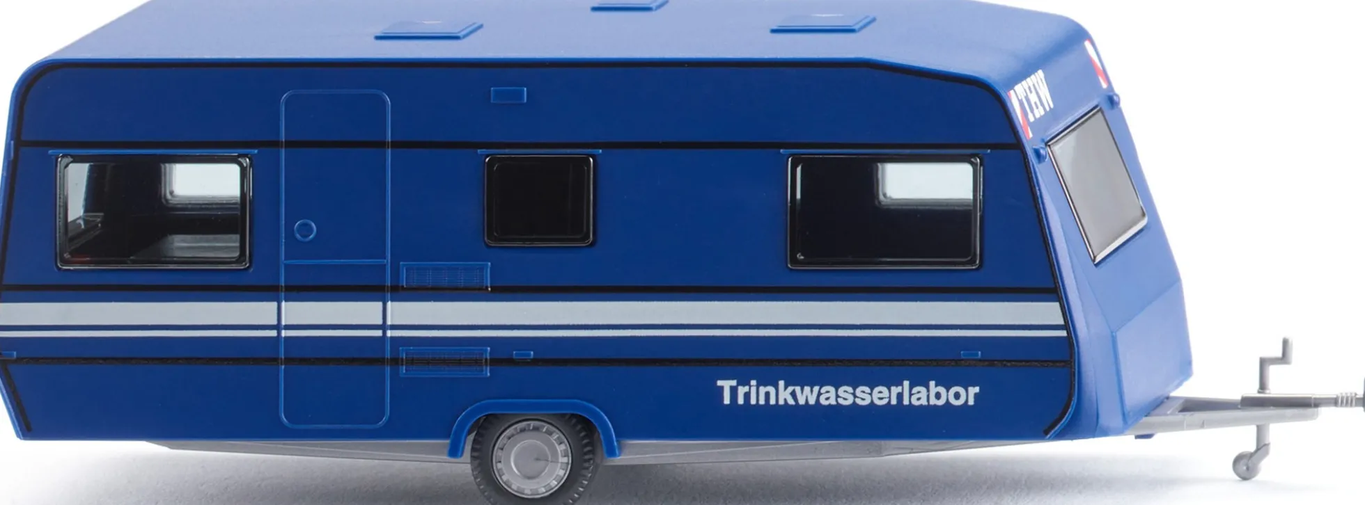 WIKING 009204 Dethleffs 530 Wohnwagen THW Trinkwasserlabor Automodell 1:87