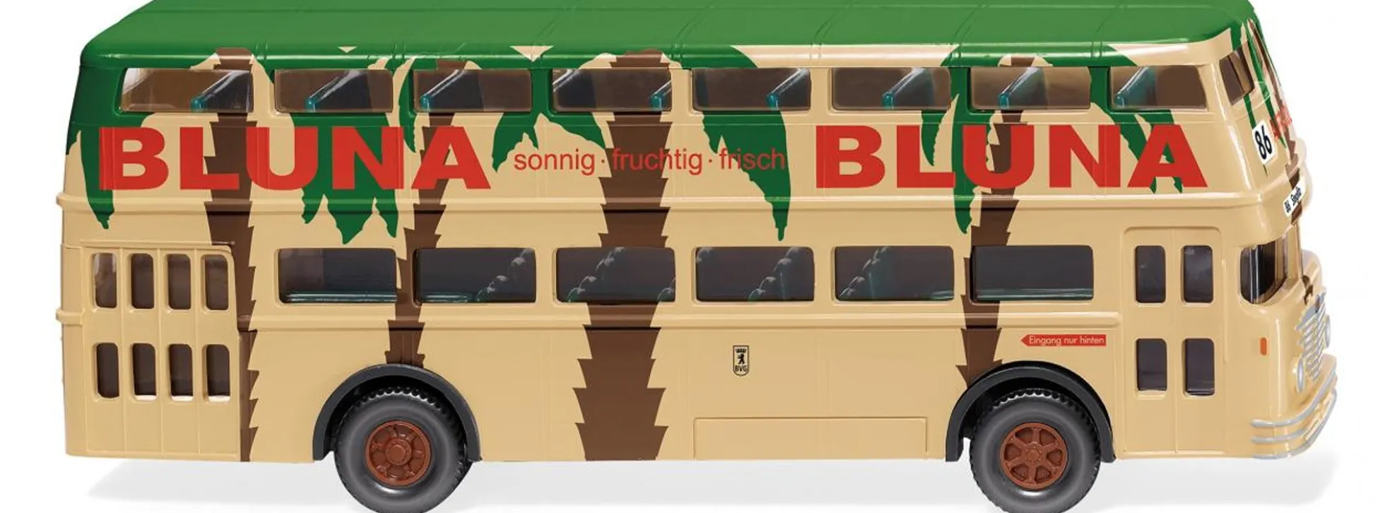 WIKING 072205 Doppeldeckerbus D2U (Büssing) Bluna | Busmodell 1:87