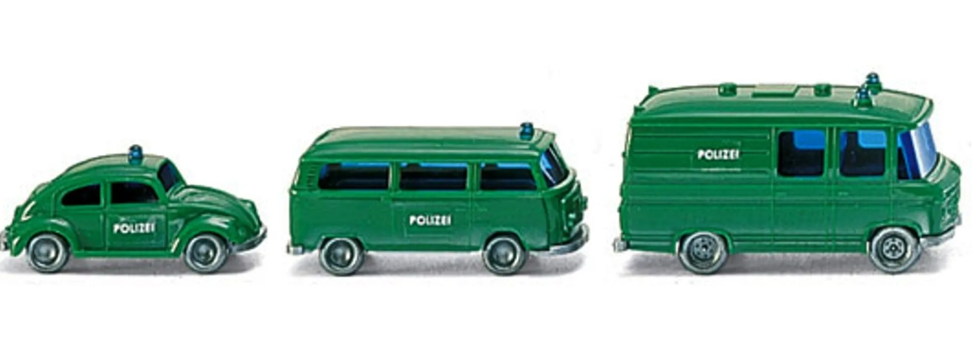 WIKING 093500 Einsatzfahrzeuge Polizei | Set | Miniaturmodelle 1:160