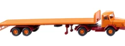 WIKING 055409 Faun F610 Flachpritschensattelzug - gelborange | LKW-Modell 1:87