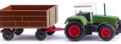 WIKING 096004 Fendt Favorit mit Anhänger | Landwirtschaftsmodell 1:160