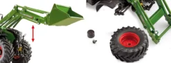 WIKING 077869 Fendt 724 Vario mit Frontlader | Traktormodell 1:32