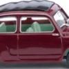 WIKING 009908 Fiat 600 mit geschlossenem Stoffverdeck weinrot Automodell 1:87
