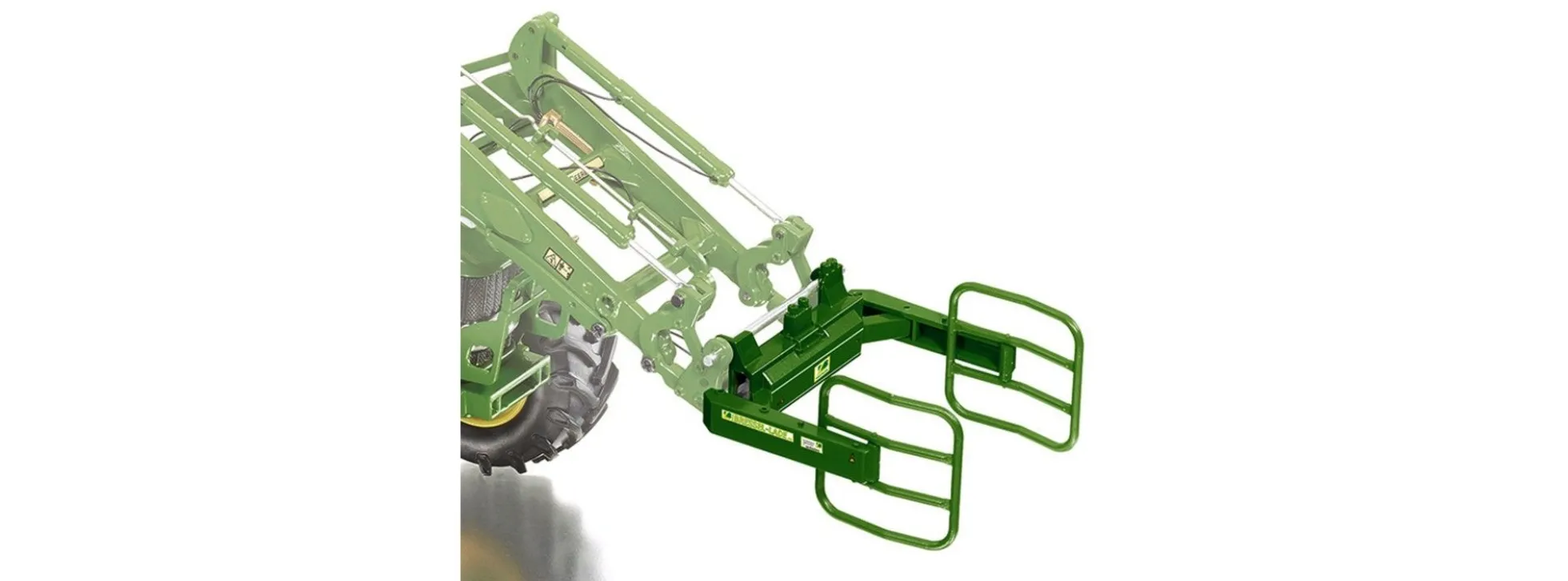 WIKING 077381 Frontlader Werkzeuge Set A John Deere, Modell-Zubehör 1:32