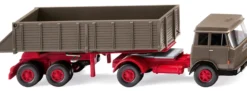 WIKING 067710 Hinterkippersattelzug Hanomag Henschel - beigegrau | LKW-Modell 1:87