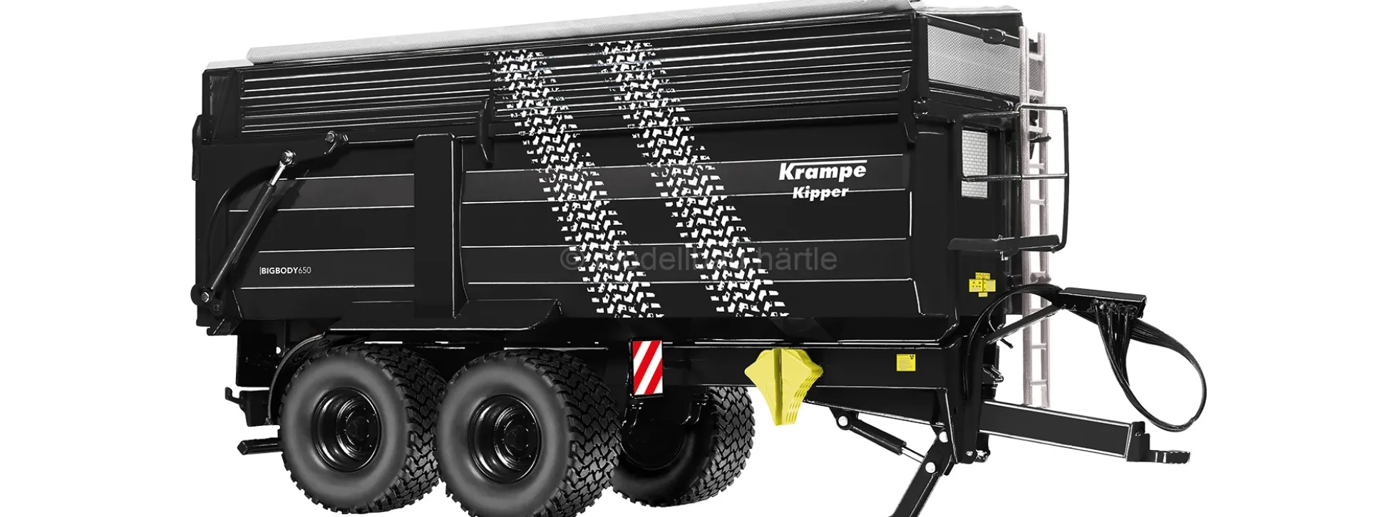 WIKING 077874 Krampe Big Body 650 Hinterkipper mit Silageaufsatz | Landwirtschaftsmodell 1:32