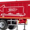 WIKING 077657 Krampe Rollbandwagen rot | Anhänger 1:32