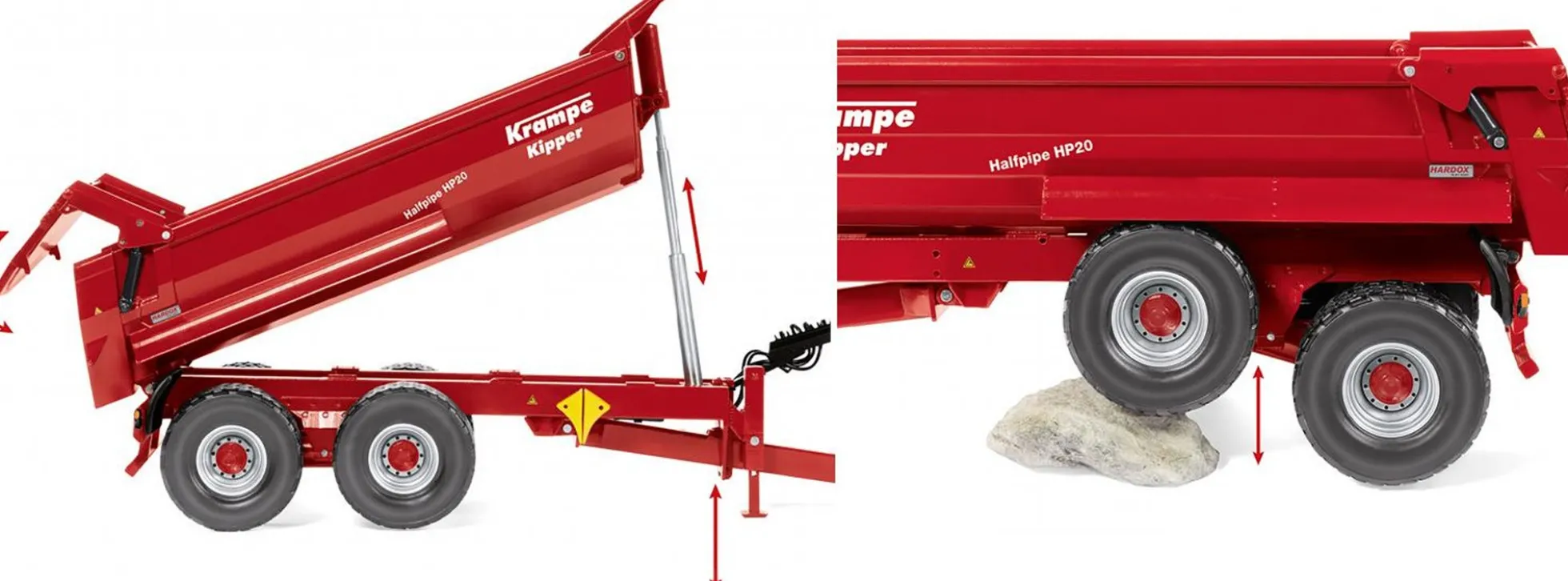 WIKING 077854 Krampe Tandem-Halbrundmulde Halfpipe HP 20 | Agrarmodell 1:32