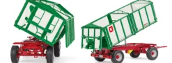 WIKING 077866 Kröger HKD 302 Zweiachs-Dreiseiten-Kippanhänger | Traktoranhängermodell 1:32