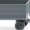 WIKING 095638 Landwirtschaftlicher Anhänger basaltgrau | Anhängermodell 1:160