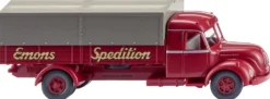 WIKING 085509 Magirus S 7500 Pritschen-Lkw Spedition Emons | LKW-Modell 1:87