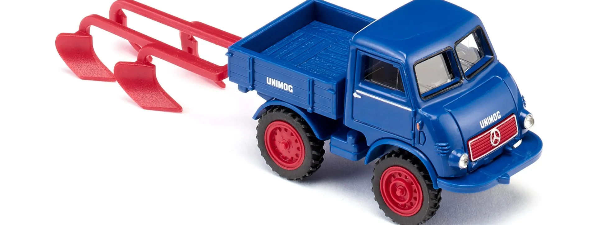WIKING 036852 MB Unimog U 401 mit Pflug | Landwirtschaftsmodell 1:87