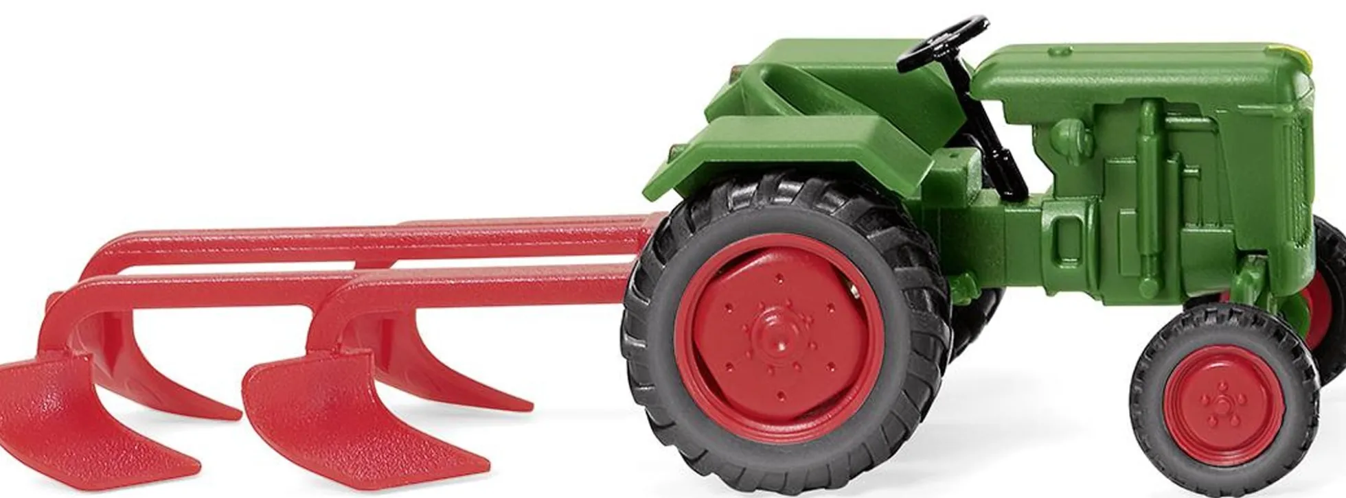 WIKING 039802 Normag Faktor I mit Pflug - laubgrün | Agrarmodell 1:87