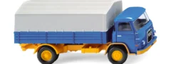 WIKING 041102 Pritschen-LKW MAN 415 - blau-melonengelb | LKW-Modell 1:87