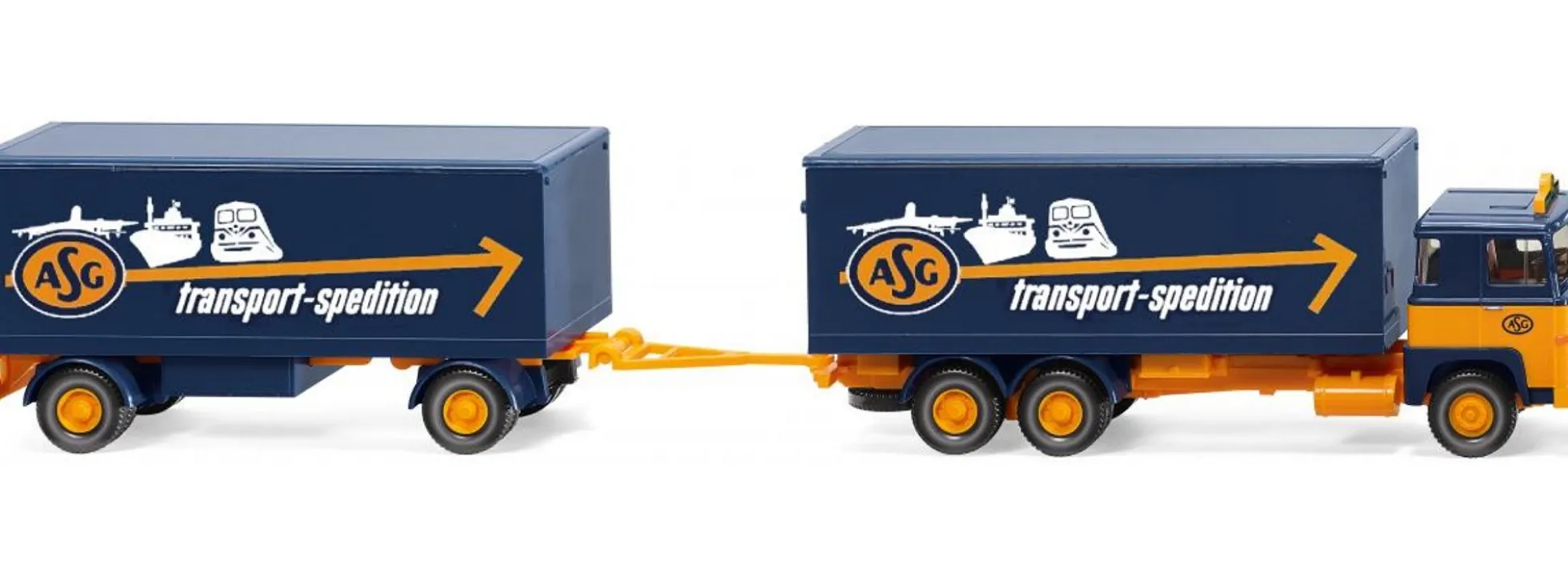 WIKING 045703 Scania 111 Kofferhängerzug | LKW-Modell 1:87
