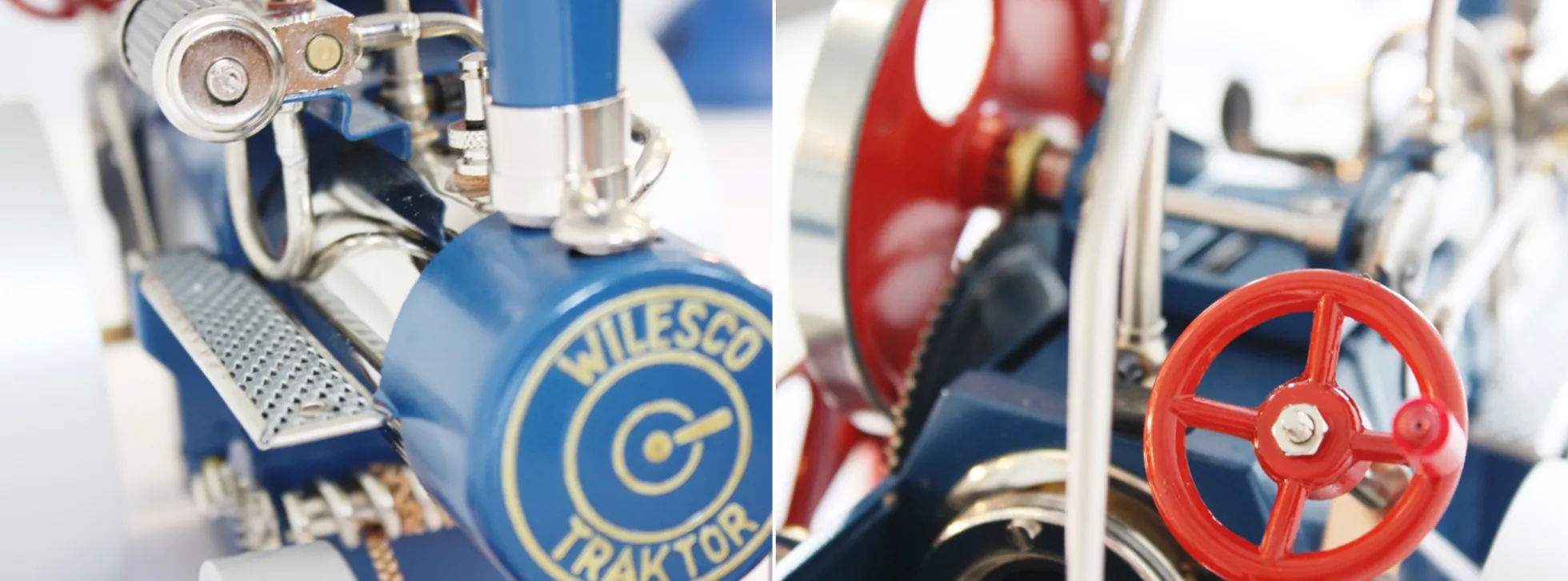 Wilesco 00415 Dampftraktor D415 | Modell rot/blau | Bausatz