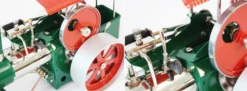 Wilesco 00375 Dampfwalze Old Smoky D375 | Modell rot/grün | Bausatz