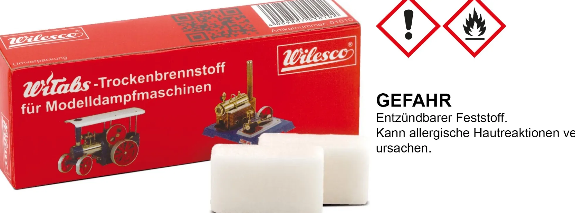 Wilesco 01010 Z81 Witabs-Trockenbrennstoff | Dampfmaschinenzubehör