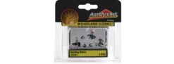 WOODLAND-SCENICS WAS5344 Bad Boy Bikers | 3 Stück | Motorrad-Modell 1:160